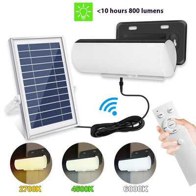 Lámpara Solar de Pared Tricolor con Sensor de Movimiento para Interiores y Exteriores