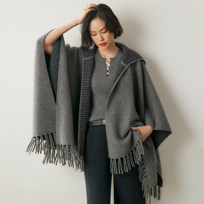 Capa Poncho con Capucha y Aislamiento de Aire Engrosado - Image 4