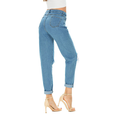 Pantalones Vaqueros Rotos Talla Grande para Verano - Image 3