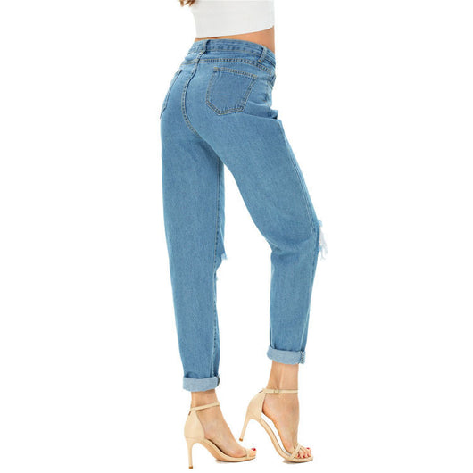 Pantalones Vaqueros Rotos Talla Grande para Verano - Image 3