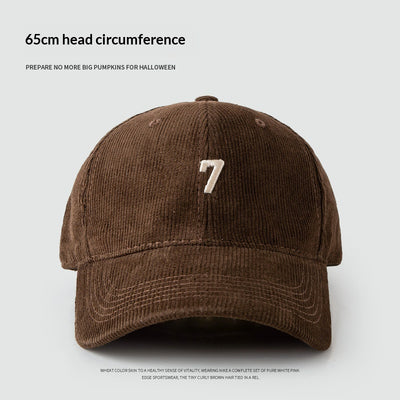 Gorra de Béisbol Pana Ancha Elegante y Versátil para Hombre - Image 8