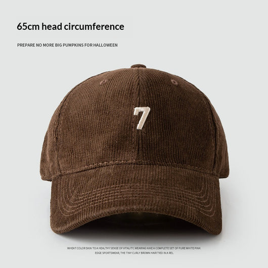 Gorra de Béisbol Pana Ancha Elegante y Versátil para Hombre - Image 8