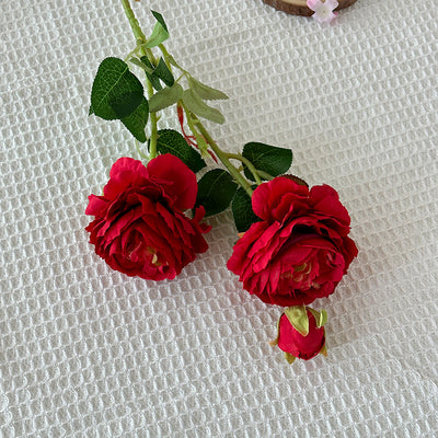 Flores Artificiales de Peonía y Rosa Premium para Decoración del Hogar - Image 12