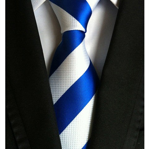 Corbata Ejecutiva de Seda Jacquard a Rayas Grandes - Image 2