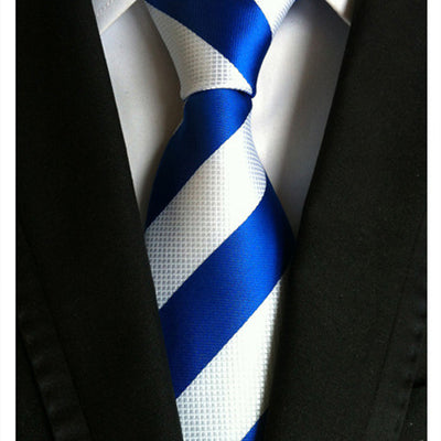 Corbata Ejecutiva de Seda Jacquard a Rayas Grandes - Image 2