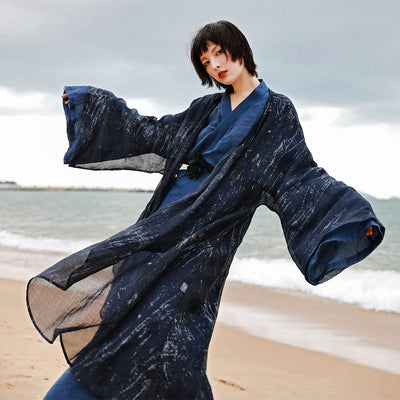 Vestido Cardigan Hanfu Tres Piezas - Elegancia Tradicional Moderna - Image 3
