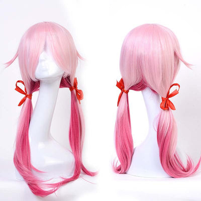 Peluca Anime Doble Cola Rosa para Cosplay - Image 5