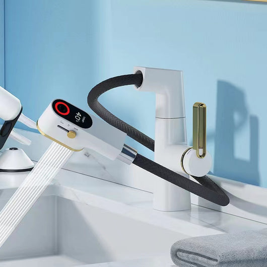 Grifo Digital de Baño con Pantalla Táctil, Rotación y Altura Ajustable - Image 6