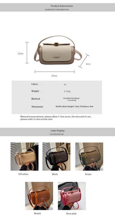 Bolso Mensajero Minimalista de Cuero para Mujer - Image 10