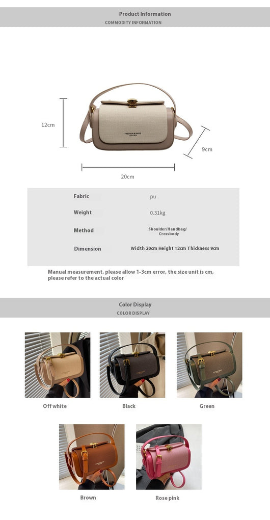 Bolso Mensajero Minimalista de Cuero para Mujer - Image 10
