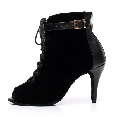 Botas Negras para Mujer con Tacón Medio y Bajo - Image 6