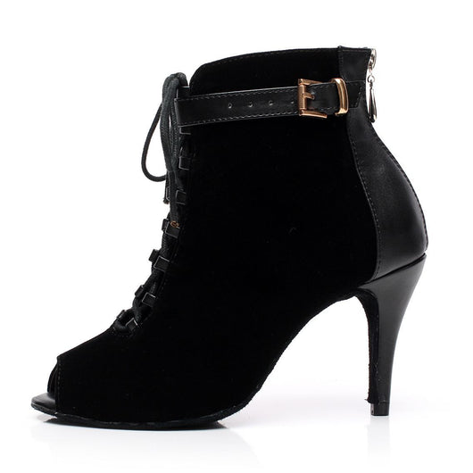 Botas Negras para Mujer con Tacón Medio y Bajo - Image 6