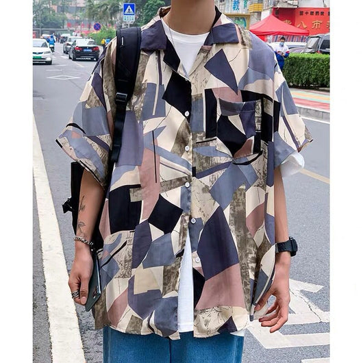 Camisa Chaqueta de Manga Corta Estampada - Image 9