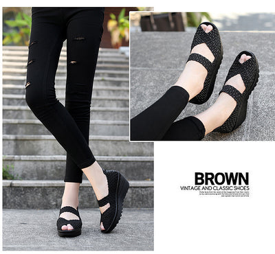 Zapatos Tejidos a Mano sin Cordones para Mujer - Comodidad Casual - Image 13