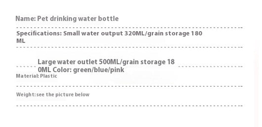 Botella Dispensadora de Agua Portátil para Perros con Almacenamiento - Image 13