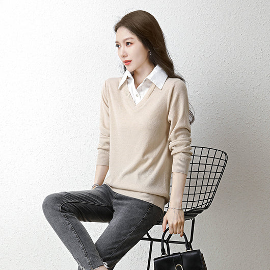Suéter Holgado Bicolor para Mujer - Diseño Versátil y Cómodo - Image 13