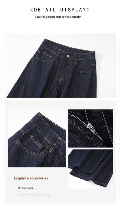 Jeans Retro Azul Profundo Pierna Ancha - Image 18