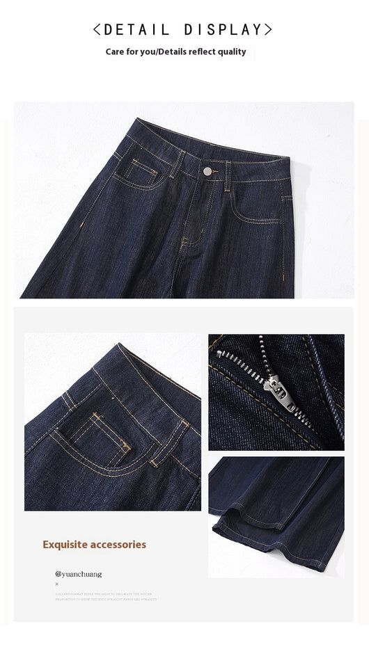 Jeans Retro Azul Profundo Pierna Ancha - Image 18