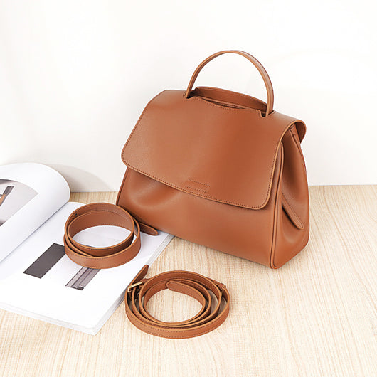 Bolso Bandolera de Cuero Genuino para Mujer - Estilo Casual y Elegante - Image 3