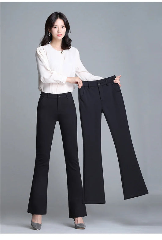 Pantalones Micro Acampanados de Cintura Alta con Efecto Reductor - Image 8