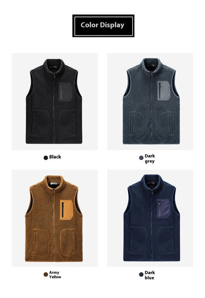 Chaleco de Terciopelo Teddy Liso para Hombre - Image 17