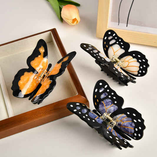 Pinza Mariposa Grande de Acetato para Moño y Recogidos