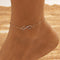 Pulsera de tobillo infinita de diamantes
