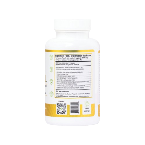 ENERGYHEAL con adaptógenos para aumentar la energía - 90 Caps