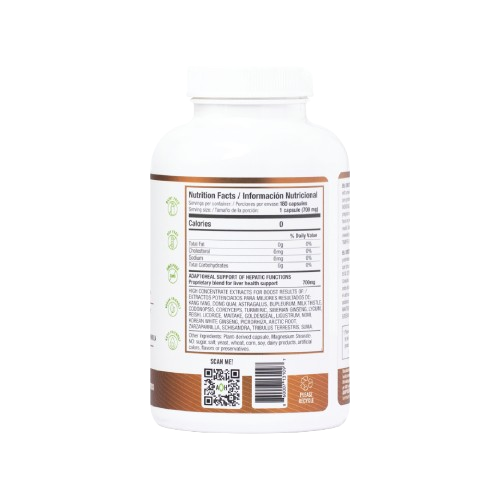 LIVERHEAL con adaptógenos para la salud del hígado - 180 Caps