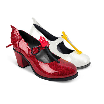Chocolaticas® Mid Heels Angel &amp; Demon Women's Mary Jane Pump 