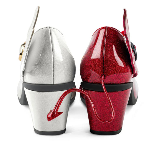 Chocolaticas® Mid Heels Angel & Demon Women's Mary Jane Pump - Tekeno