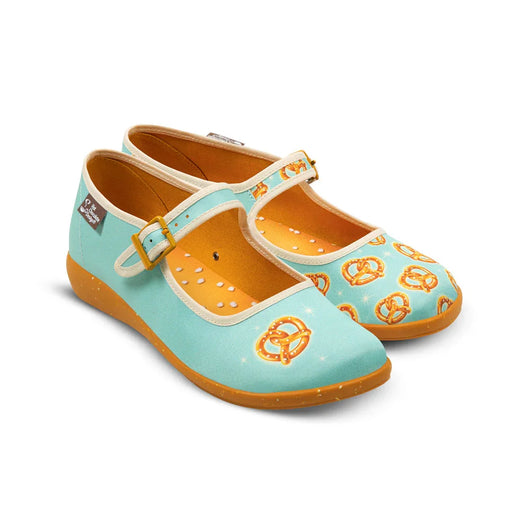 Chocolaticas® Atomic Pretzel Women's Mary Jane Flat - Tekeno