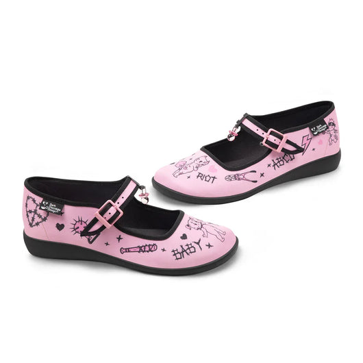 Chocolaticas® Baby Riot Women's Mary Jane Flat - Tekeno