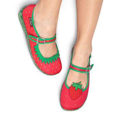 Chocolaticas® Berry Bliss Women's Mary Jane Flat - Tekeno