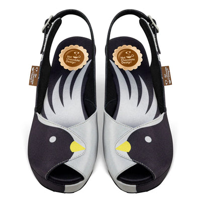 Chocolaticas® Black Birds Women's Sandal - Tekeno