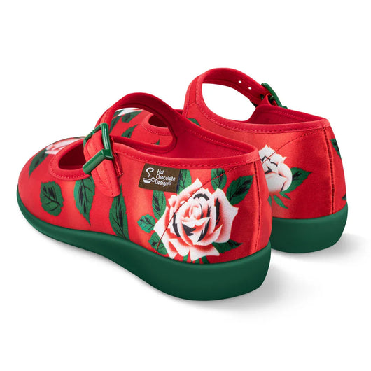 Chocolaticas® Blossom Shine Women's Mary Jane Flat - Tekeno