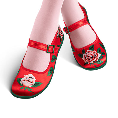Sapatilha Mary Jane Feminina Chocolaticas® Blossom Shine