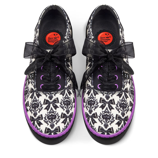 Bowtique Noir Women's Casual Sneakers