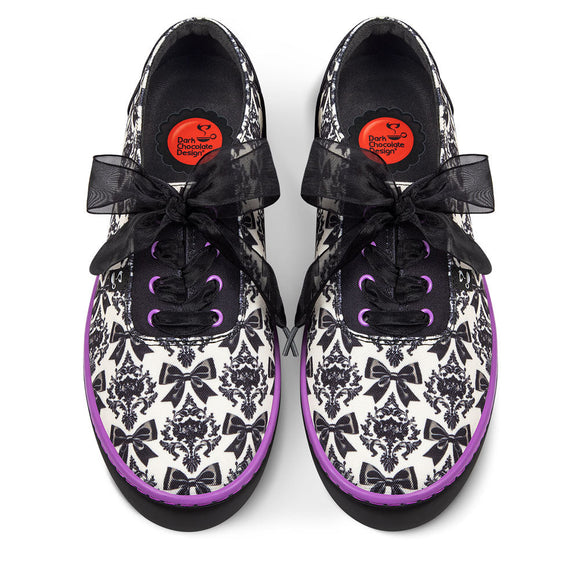 Bowtique Noir Women's Casual Sneakers