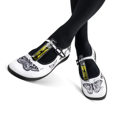Chocolaticas® Butterfly Lesson Women's Mary Jane Flat - Tekeno