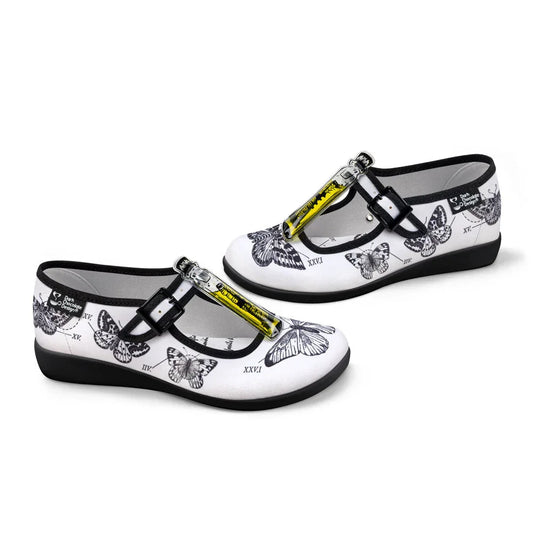 Chocolaticas® Butterfly Lesson Women's Mary Jane Flat - Tekeno