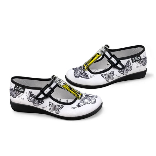 Chocolaticas® Butterfly Lesson Women's Mary Jane Flat - Tekeno