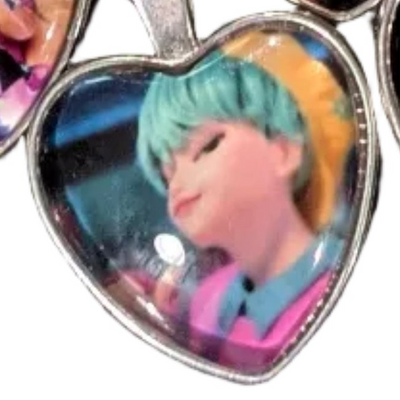 K-POP DEMON HUNTERS Heart Pendant Necklace - Character Art Collection