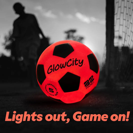 Balón de Fútbol Iluminado GlowCity con 2 Luces LED: ¡Que el Partido Nunca Termine! - Tekeno