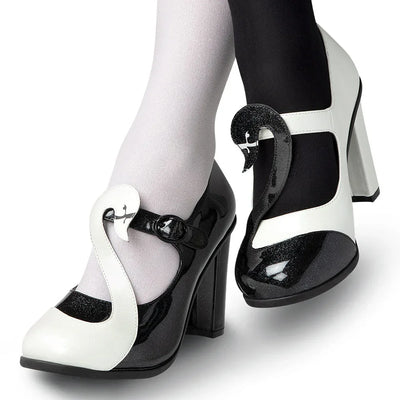 Chocolaticas® High Heels Black Swan Women's Mary Jane Pump - Tekeno