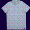 DUSTIN | Pastel Pixel Pattern Golf Polo Shirt for Men (ATHLETIC FIT)