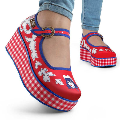 Chocolaticas® Cowgirl Women's Mary Jane Platform - Tekeno