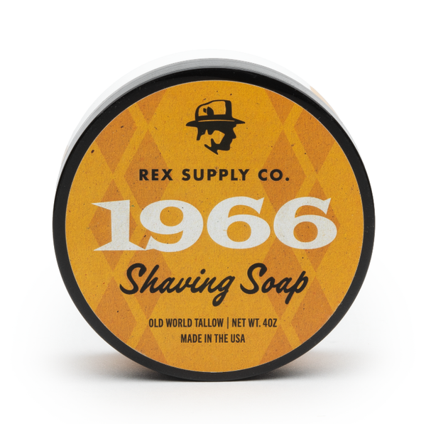 Rex Supply Co. 1966 Old World Tallow Shaving Soap 4 Oz