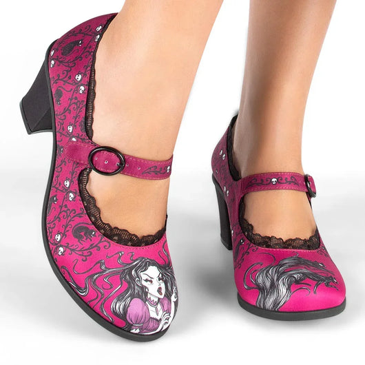 Chocolaticas® Mid Heels Carmilla Women's Mary Jane Pump - Tekeno