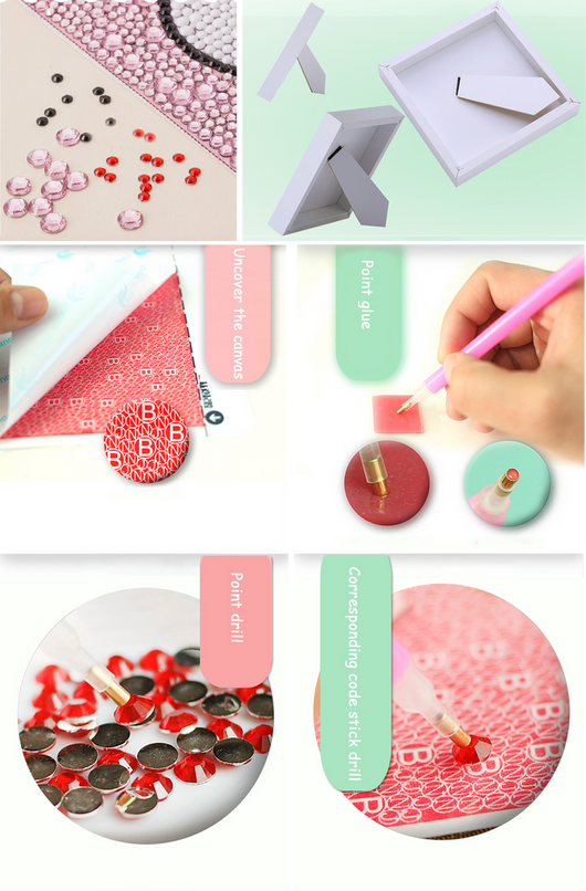 Pintura de Diamantes Infantil Completa - Kit DIY Manual - Image 36